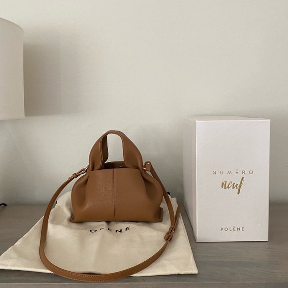 Polene Handbags - Polene Numero Neuf Mini - Camel